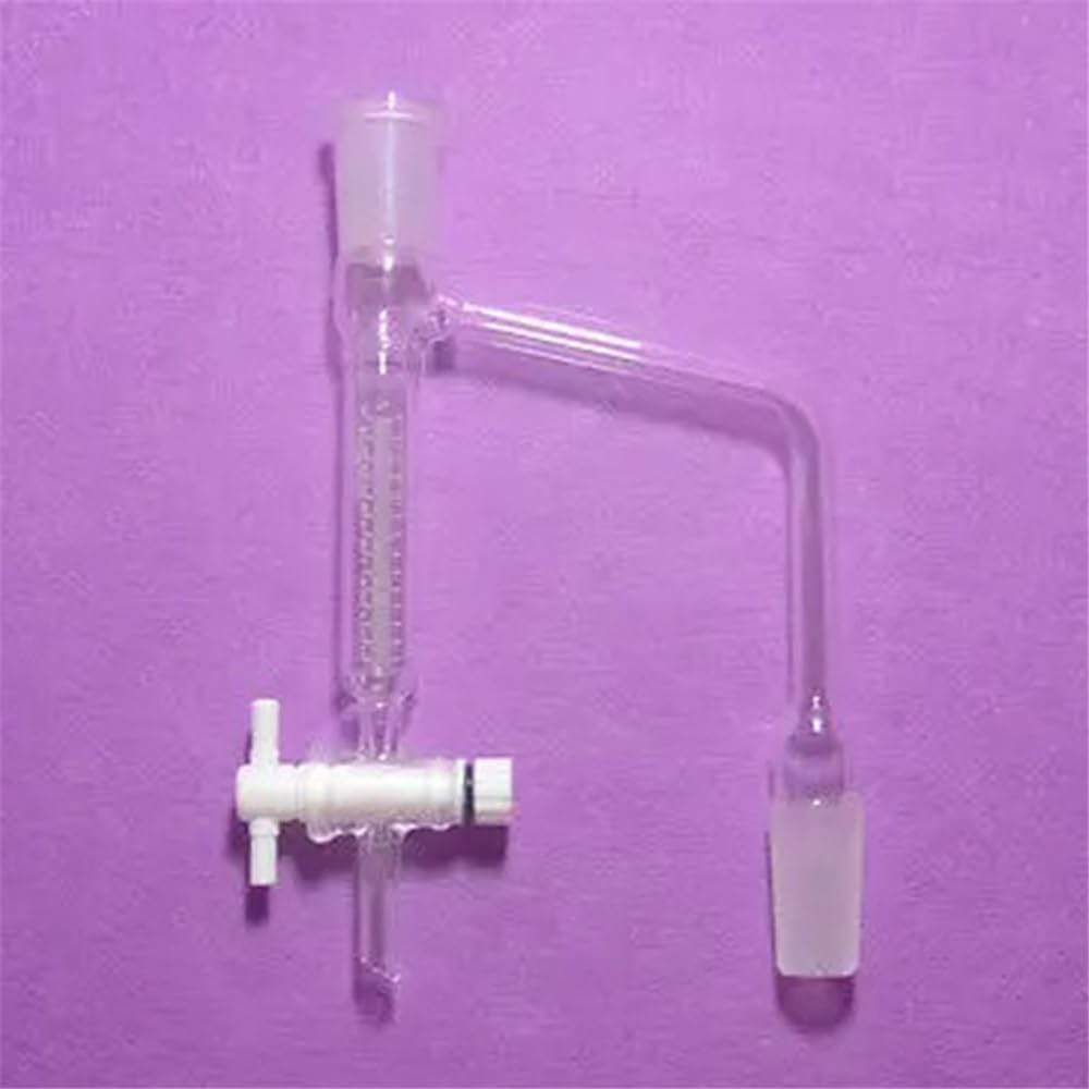 Cristalería de Laboratorio Adaptador receptor de vidrio 24/40 de 10 ml con PTFE
