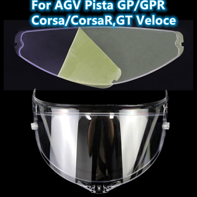 ANSUNDA Pista Helmet Visor Replacement,Motorcycle Helmet Face Shield for AGV Pista,Corsa R (Anti Fog Film)