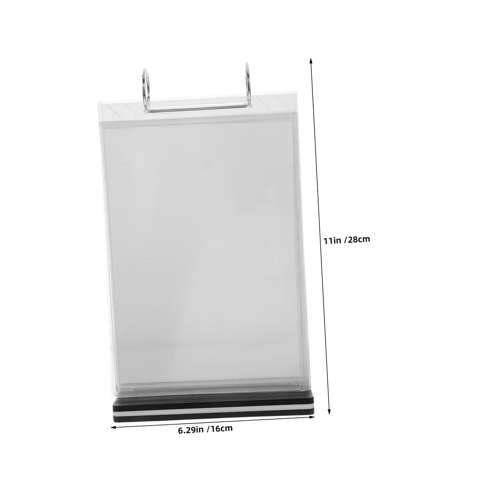 Gatuida Soporte de Menú Acrílico Transparente A5 (145x205 Mm) 2 Piezas para Mesa, Expositor de Carteles de Restaurante y Oficina, Porta Tarjetas Vertical Multifuncional para