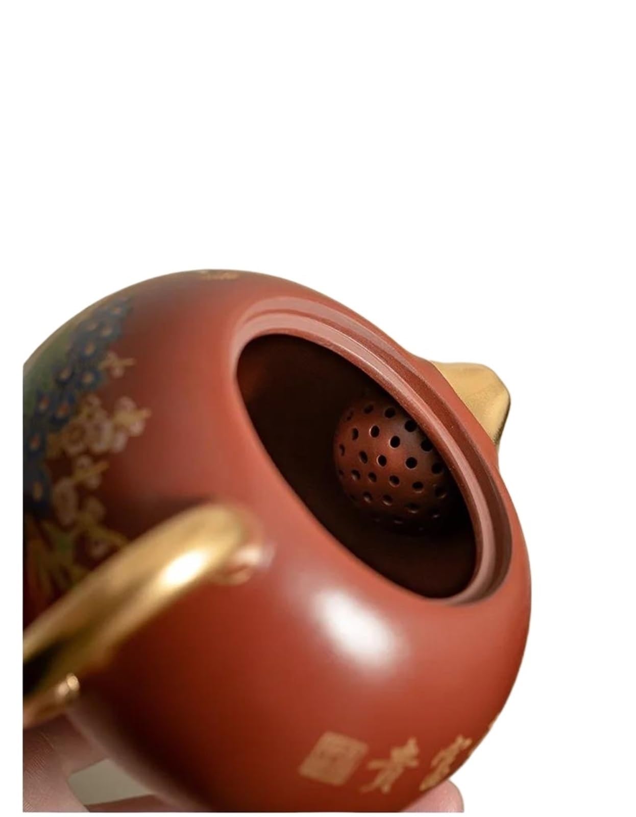 Service Ensemble Thé En Argile Violette, 1 Théière Et 4 Tasses, Collection D'articles Faits À La Main, Complet Cérémonie Du Antique Services A Thé Portables
