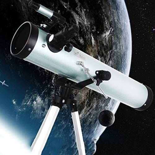 Astronomiczny teleskop reflektorowy, ogniskowa 700 mm, teleskop podróżny z torbą do noszenia, statyw z regulacją wysokości, kompaktowy i przenośny, dla dorosłych, dzieci i początkujących