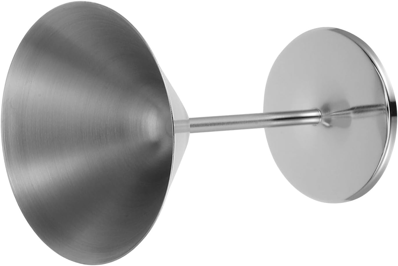 KICHOUSE Stainless Steel Martini Cocktail Goblet 350ml Silver Metal Wine Drinking Cup Party Barware Sturdy Liquor Glass for Weddings and Home Entertaining