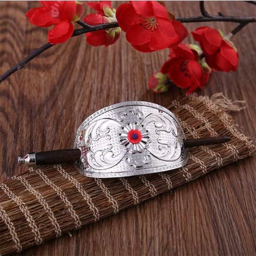OOPST Accessoire de style Hanfu, ornements de cheveux Hanfu, couronne de cheveux Hanfu for hommes du palais chinois, ornement en épingle à cheveux rétro for hommes