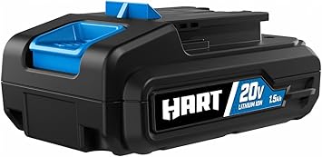 HART 20-Volt Lithium-Ion 1.5Ah Battery Charger Not Included HPB01