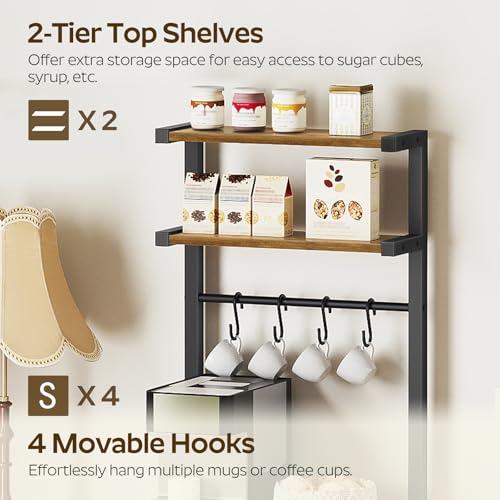 Station de café YATINEY support de rangement machine dosette capsule - 7