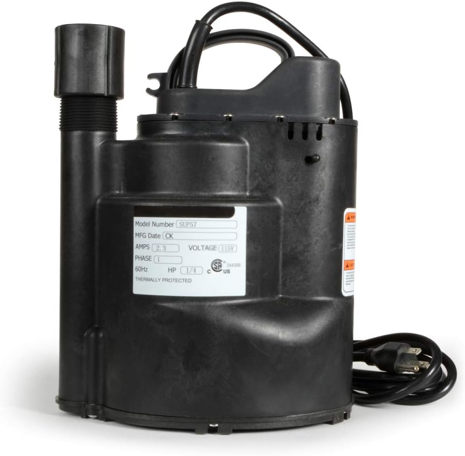 Wееklу Tор Sаlе ECO-FLO Products SUP57 Automatic Submersible Utility Pump, 1/4 HP, 1,800 GPH