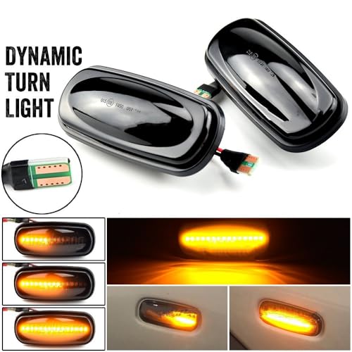 Lámpara marcador lateral y señal de giro LED con función secuencial para Freelander 2