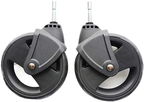 1pair Pushchair Wheel Compatible with DOONA 4 in 1 Carseat Stroller Front Or Rear Well Compatible Doon and Foofoo Buggy AccessoriesFront