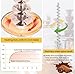 Flyseago Commercial Chocolate Fountain 5 Layers 18Lbs Large Chocolate Fondue Tower Stainless Steel Hot Chocolate Waterfall for Nacho Cheese Knob Control
