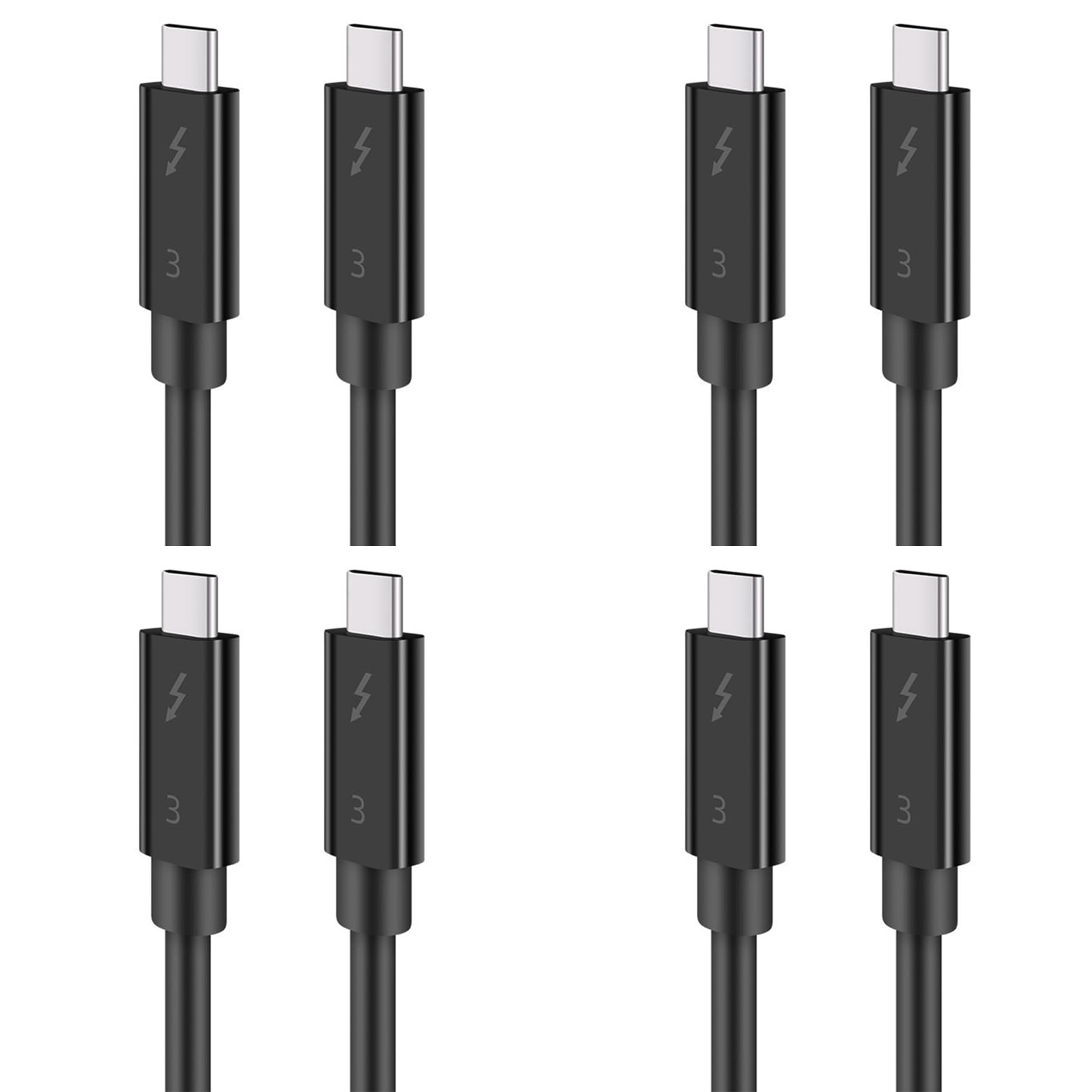 4X Cable Typec para 3 Cable de Datos 40Gbps Velocidad 100W Carga RáPida 5K TransmisióN 50Cm