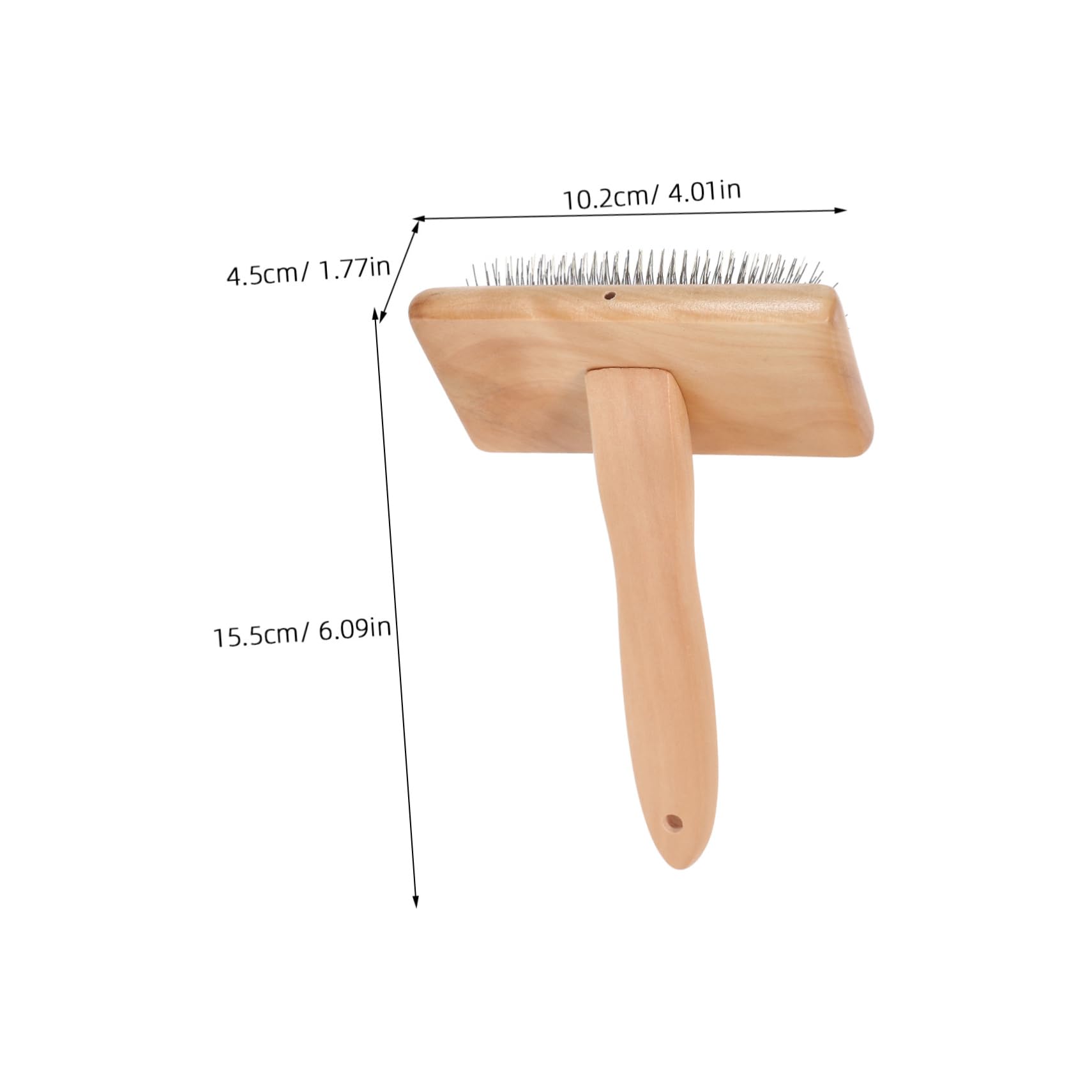 ERINGOGO Diy Art Craft Project Accessory Pcs Wooden Handle Felting Brush for Wool Craft