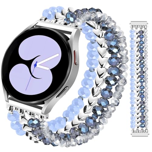 Bracelet perles pour Samsung Galaxy Watch 6/5/4 élastique bohème chic