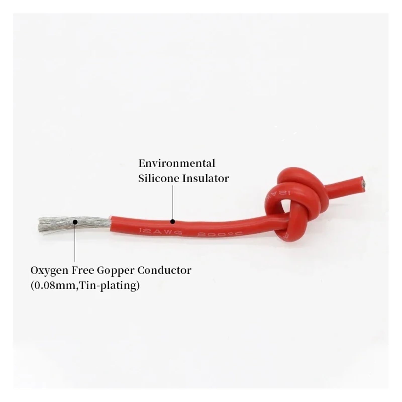 Cable electrónico Flexible de Goma Silicona Suave, 5M, Azul/Amarillo/púrpura/marrón/Naranja, 30AWG ~ 10AWG(Blue 5m,12AWG)