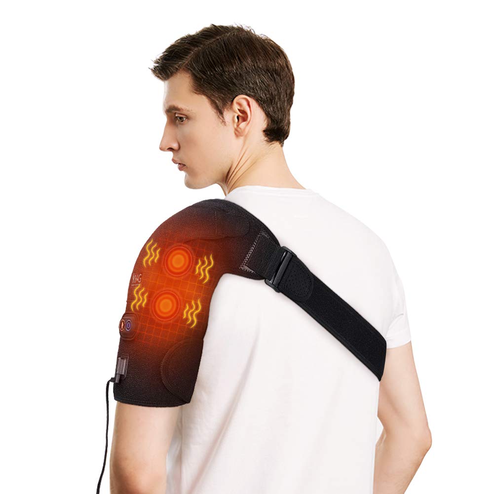Buy Shoulder Massage Heating Pad, Heating Shoulder Wrap with Vibration