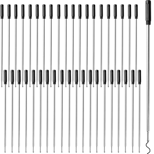 Recharges pour stylo en métal noir 11,6 cm pour ne jamais manquer d'encre lors de vos examens