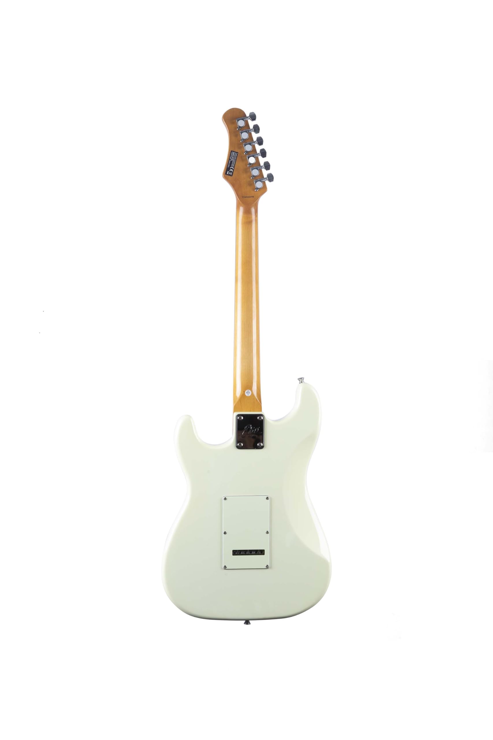 EKO GUITARS – Guitare Électrique ST-300, Corps en Peuplier, Manche en Érable, Touche WPC 22 frettes, 3 Micros Single-Coil, Pont Tremolo, Diapason 650 mm, Couleur Olympic White