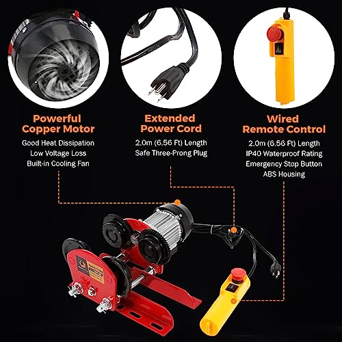 Beamnova 1 Ton 2204 Lbs Electric Trolley For Power Hoist thumb #7