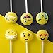 Prextex 24 Pack Emoji Lollipops Yummy Emojiland Suckers Candy on a Stick