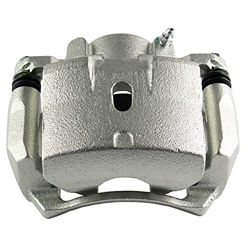 Image of TRQ Front Brake Caliper Set Zinc Coated Brackets Hardware Compatible with 2006-2011 Chevrolet HHR 2004-2008 Malibu 2006-2007 Pontiac G6 2007-2008 Saturn Sky