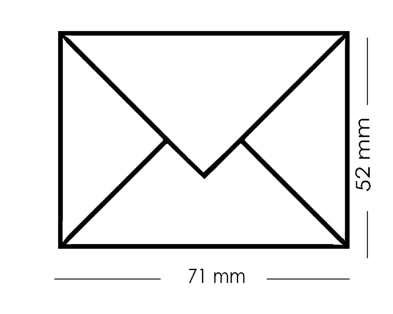 Mini buste colorate, 52 x 71 mm, per regali di denaro e saluti, 300 pezzi, colore bianco