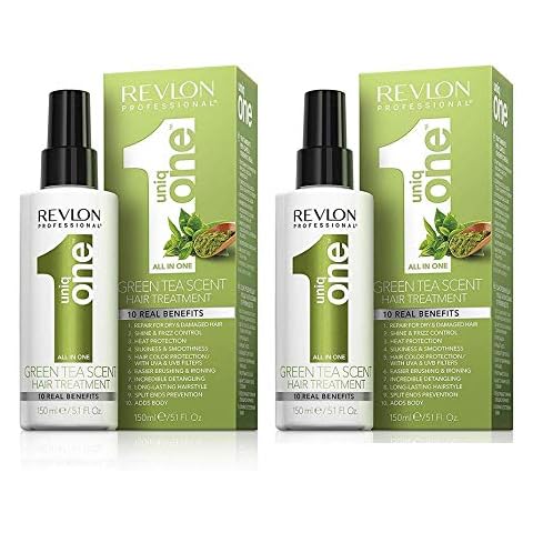 REVLON PROFESSIONAL 2x Uniq One Hair Treatment Green Tea Scent je 150ml Sprühkur 2 Stück thumbnail