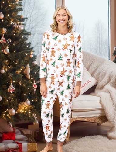 PATPAT Christmas Family Matching Pajama Sets Includes Christmas Socks - Perfect for Family Photos & Holiday Celebrations4