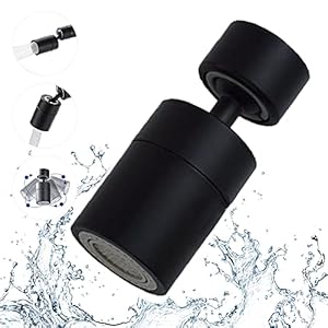 Wasserhahn-Luftsprudler,Universal Wasserhahn Spritzkopf Erweiterung,Mischdüse 2-Strahlen,Belüfteter Strahl und…
