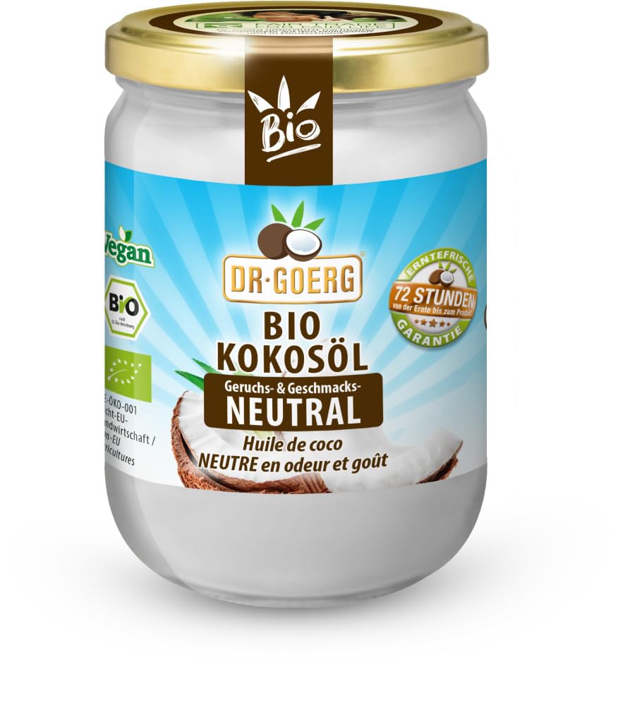 Premium Bio-Kokosöl neutral / Bio-Kokosspeisefett 12 x 500 ml