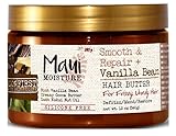 Maui Moisture Smooth & Repair Vanilla Bean Hair Butter 12 Ounce (354ml) (2 Pack)