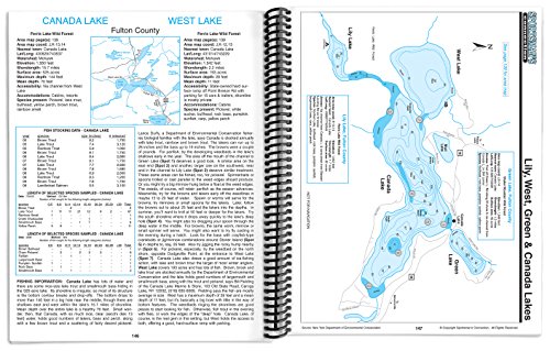 Central Southeastern Adirondacks New York Fishing Map Guide #TOP3
