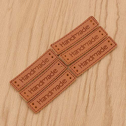 100 Stuks Leren Naai-etiketten Handgemaakte Lederen Labels Handgemaakte Kledinglabels Handgemaakte Naai-etiketten Leer… - Afbeelding 6