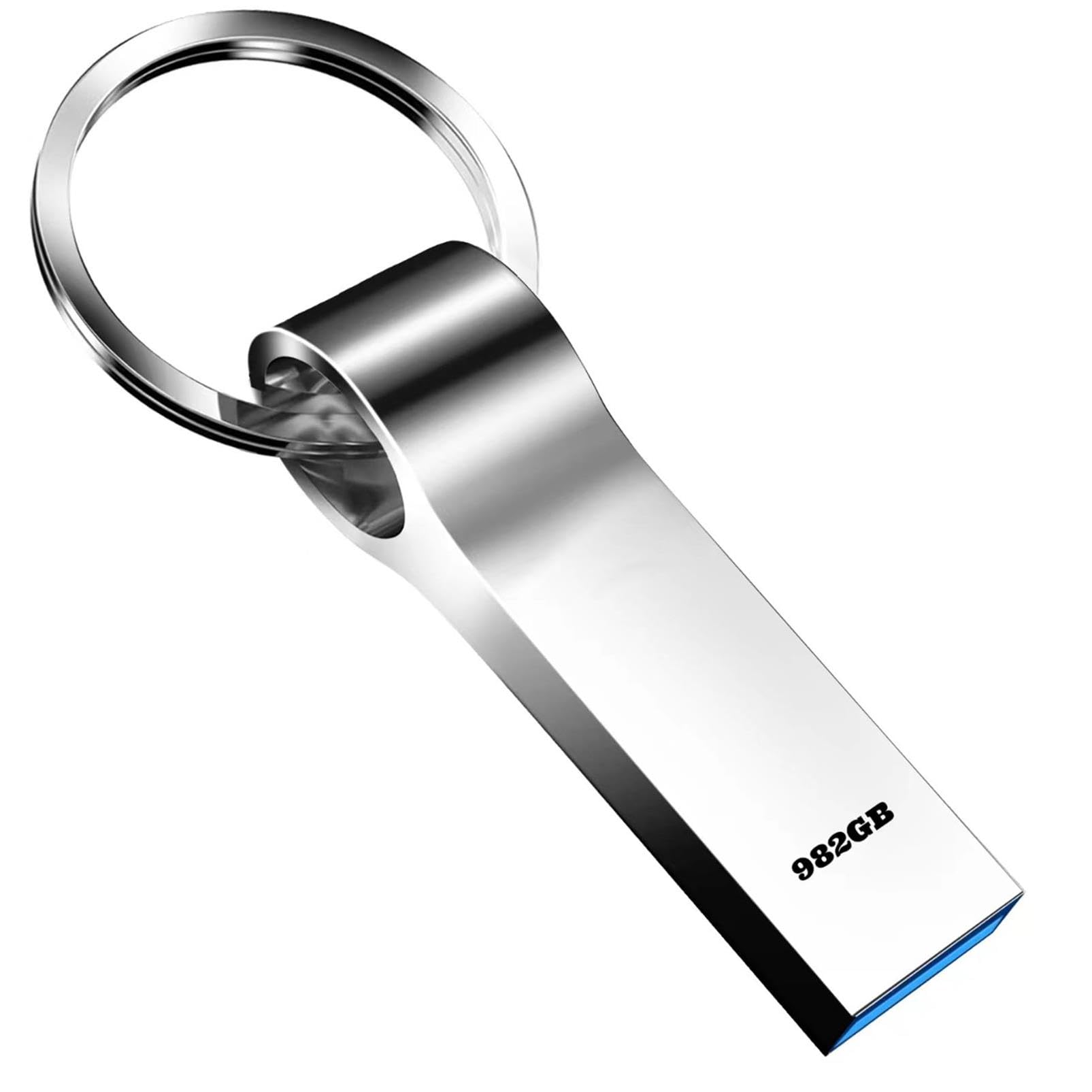 Tisful Memory Stick 982GB USB 3.0 Pen Drive Massive Capacity USB Stick Sturdy Metal USB Flash Drive Waterproof Thumb Drive with Keychain for Computer/Tablet/Laptop