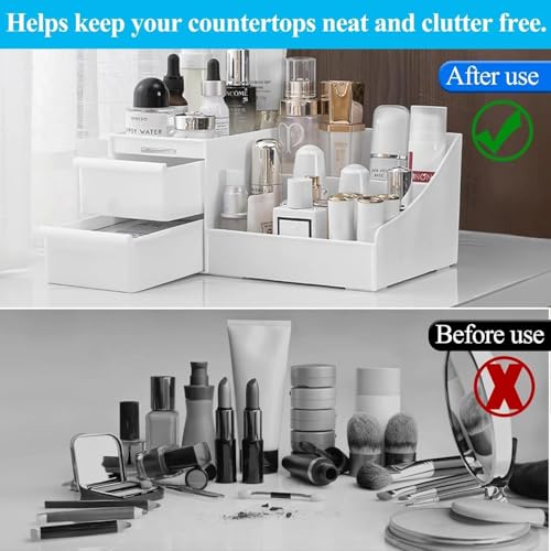Image of Desk Organizer Storage Box with Drawer