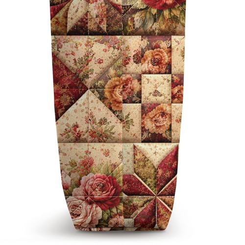 Bolso tote vintage con estampado floral de rosas y jardín campestre miniatura 3