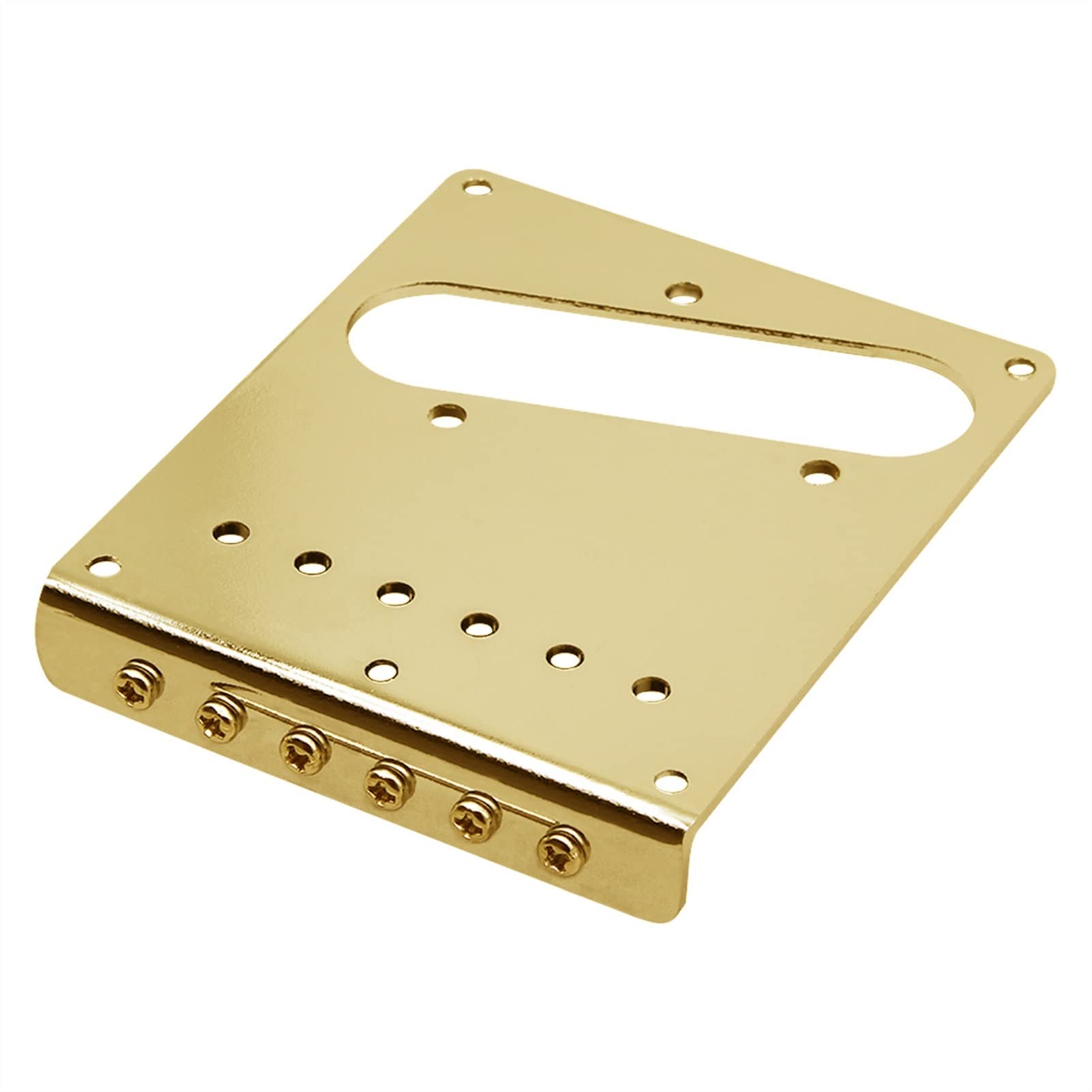 Parti di ricambio chitarra Ponte Per Chitarra A 6 Sella In Lega Di Zinco Per Parti Per Chitarra Elettrica (Color : Gold)