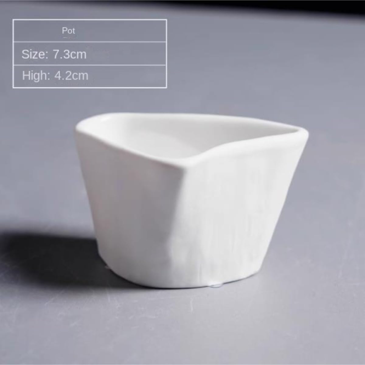 Bote para Salsas Gravy, Salsera de Porcelana for Salsas Blanca 7,3 x 4,2 cm