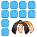 ZITFRI 30 Pcs Gel Pad di Ricambio per Elettrostimolatore EMS Glutei ABS Gel Pad per Tonificatore Muscolare Glutei Adesivo per Gel per Patch（3 Pcs/Sacchetto, 10 Sacchetti in Totale）