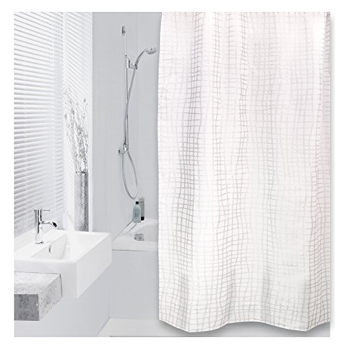 Differnz 31.002.71 Optica  Cortina de ducha textil 180 x 200 plata