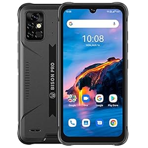 Telephone Portable Incassable, UMIDIGI Bison Pro Téléphone – Smartphone 8+128GB – 6.3″ Android 11 IP68/IP69K Phone – 48MP Cam 5000mah Smartphones Robustes Débloqués (Hack Black, 8GB+128GB)
