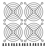 80mm Black Fan Grill (4 Pack)