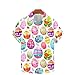 Happy Easter Shirts for Men Funny Letter Print Cute Bunny Easter Eggs Graphic Short Sleeve Button Down Hawaiian Shirt Easter Shirts for Men J, White