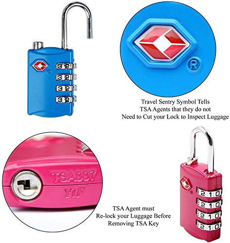 TSA-Approved-Luggage-Locks-4-Digit-Combination-Theft-Protection-on-Our-Durable-Heavy-Duty-Travel-Baggage-Lock-Padlock-and-Suitcase-Lock-Multi-Color-4-Pack-