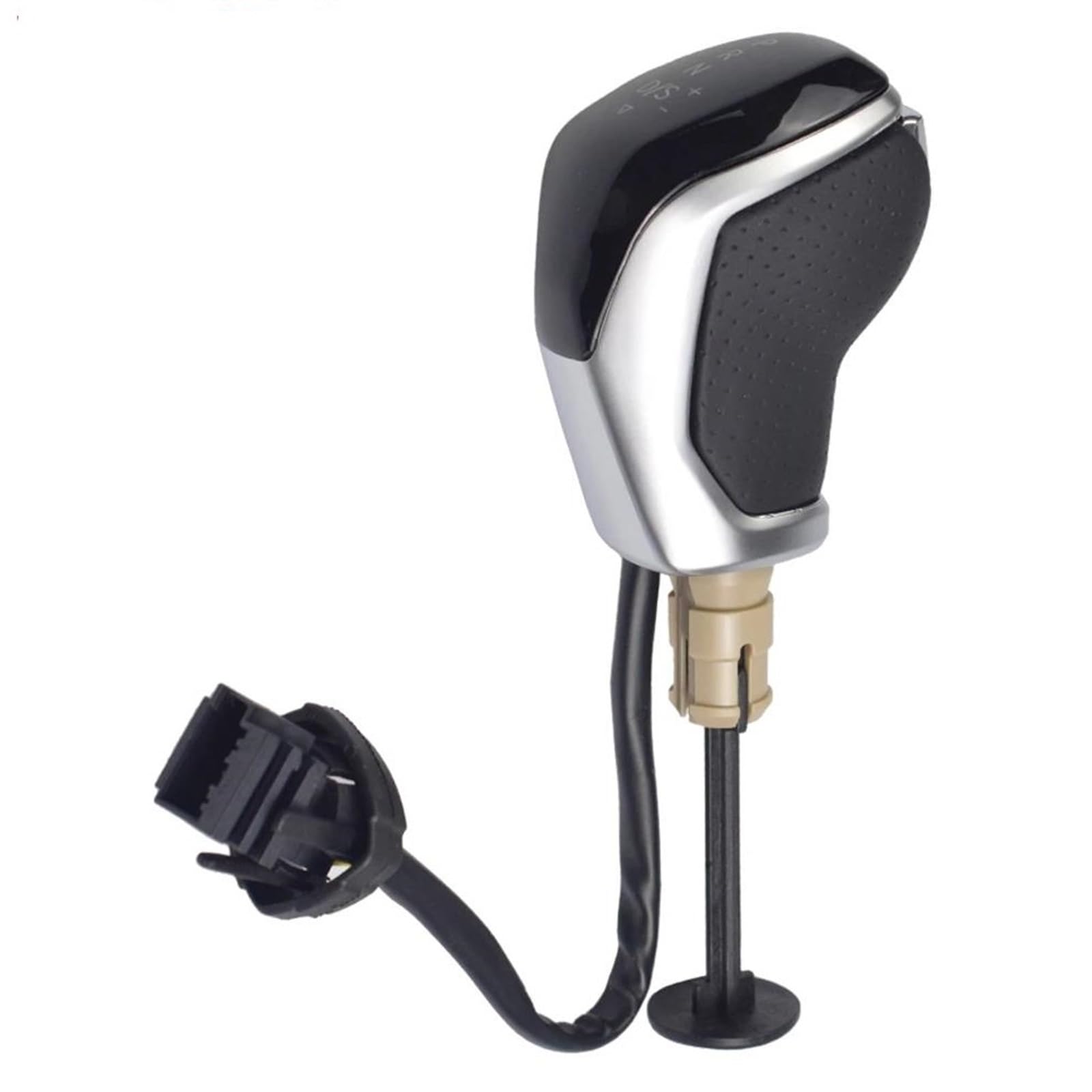 FSOZDBBPL Automotive Parts Electronic Gear Shift Knob for for Tiguan for Golf for Touareg for Sharan Cc for Passat for Scirocco for Skoda for Octavia for Seat(White with Hole)