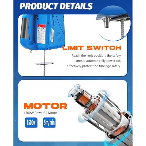 Polipasto Eléctrico 3 en 1 1500W Capacidad 200KG miniatura 4