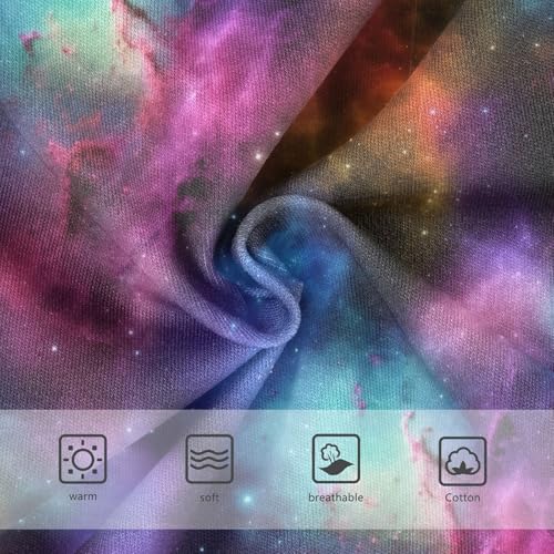 Joisal Space Nebula Colorful Cosmic Clouds Panties for Girl Toddlers Underwear Floral Cotton Print Kids Undies Briefs 2t3