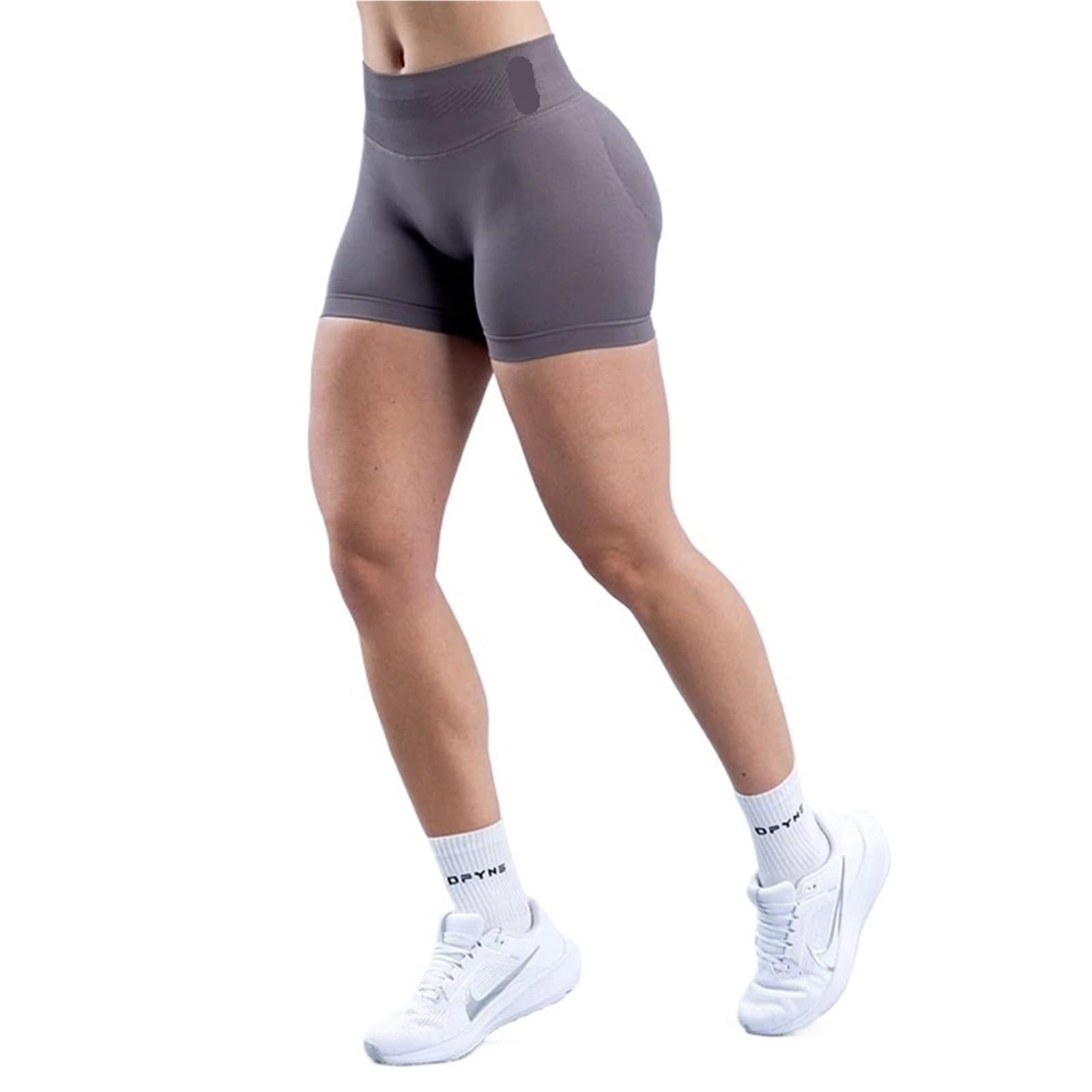 Donne Short da Ginnastica Pantaloncini da Palestra, da Allenamento, da Ciclista, Stampati, Estivi, a Vita Bassa, Senza Cuciture, for Yoga