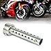 Produktbild Schalldämpfer, Qiilu Motorrad Schalldämpfer, Universal Motorrad Auspuffdose DB Killer Schalldämpfer Schalldämpfereinsatz Kompatibel mit 35mm / 42mm / 45mm Auspuffrohr Silber(42mm)
