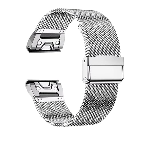 Bracelet montre Garmin Tactix 7 acier inoxydable 26mm solide JDIME