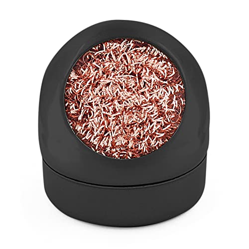 Bonsicoky Soldering Tip Cleaner Set, Solder Tip Cleaning Wire and Holder for Cleaning Solder Irons and Tips， Black