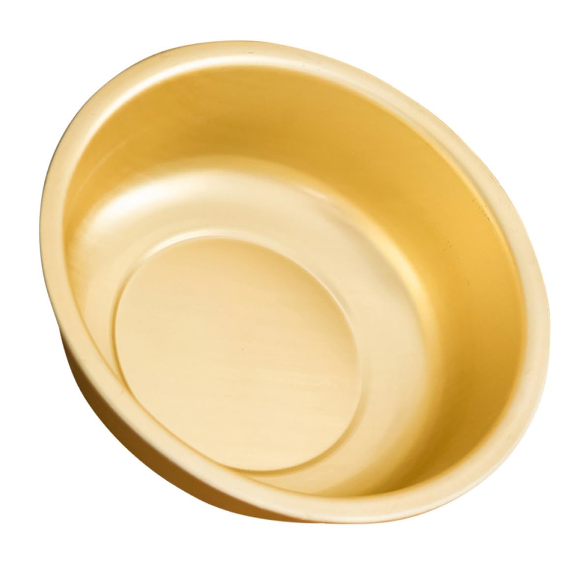Bol rond en aluminium doré haut de gamme à bords lisses
